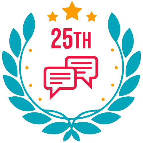 badge for a 25th comment on a forum