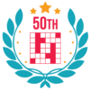 Badge for completing daily crossword 50 times